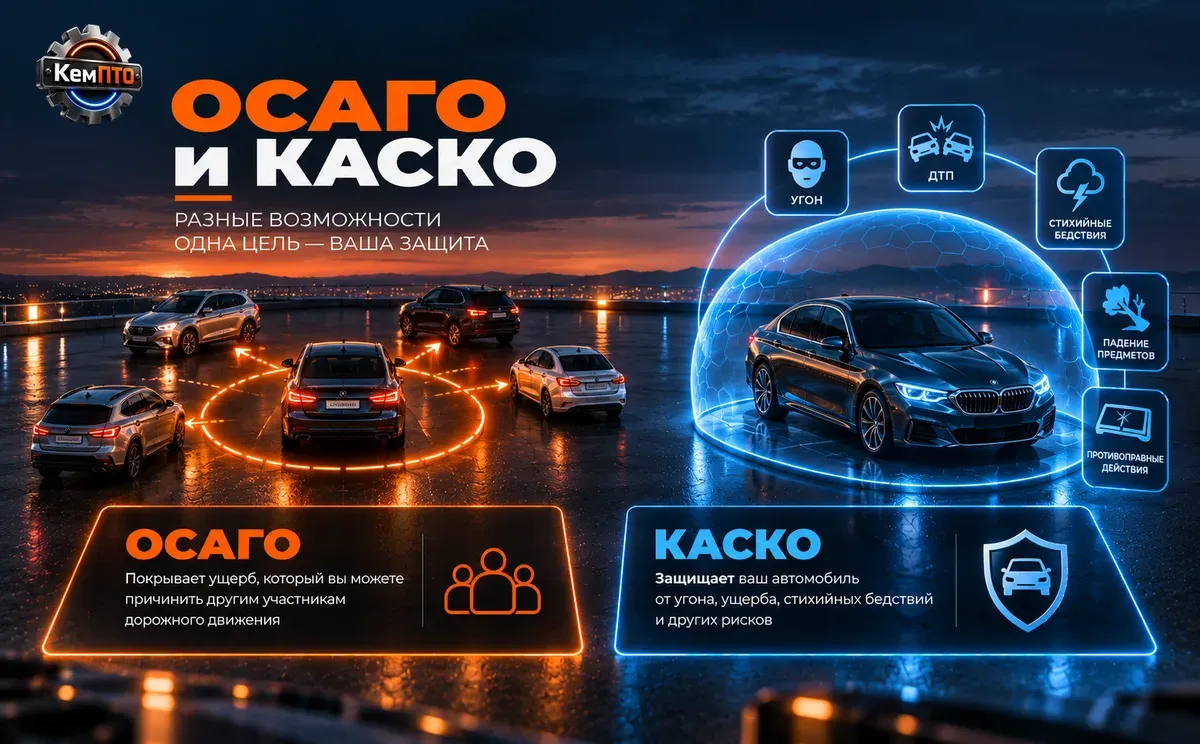 ОСАГО и КАСКО: разные возможности, одна задача — защита